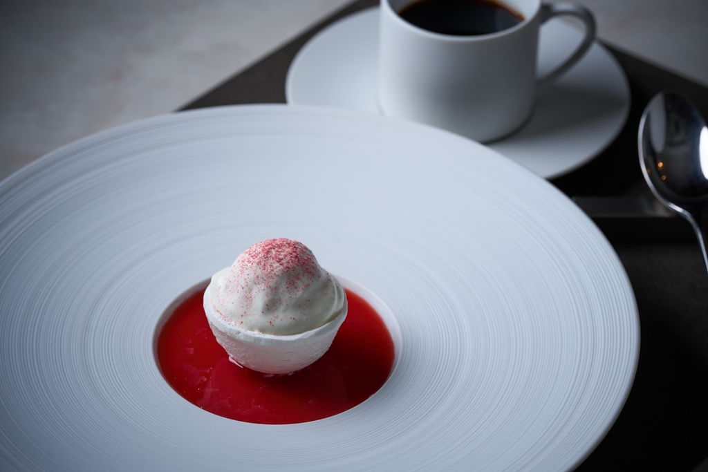 d'ici デザートコース_苺 ショートケーキ